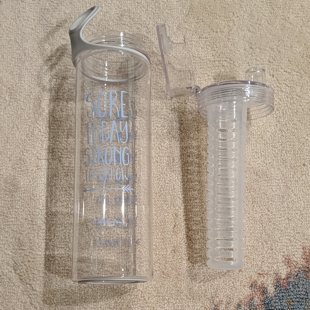 Blogilates Water Bottle w/ Fruit Infuser
